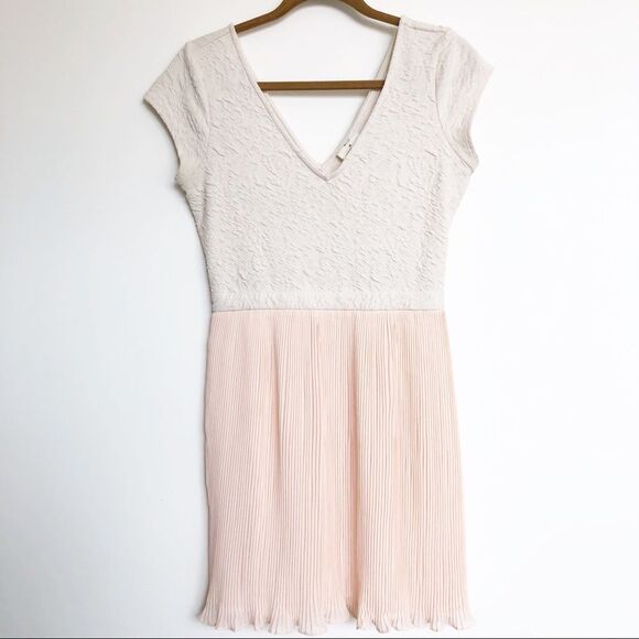 Urban Outfitters Dresses & Skirts - Urban Outfitters fit and flare dress Ivory/Pink